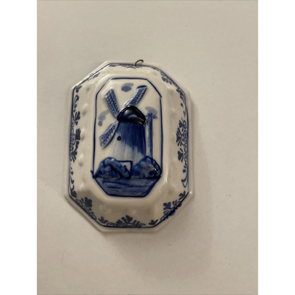 Vintage Delft Blue Holland windmill Decoration BV4